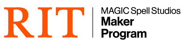 RIT | MAGIC Spell Studios orange and black lock up