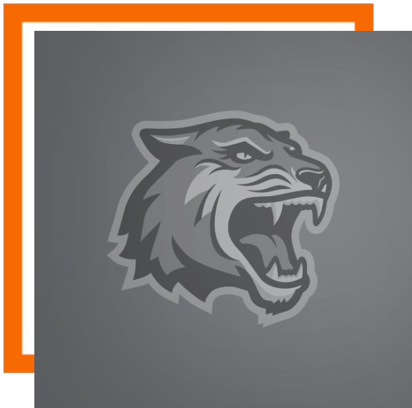 Example of a directory frame using RIT tiger head