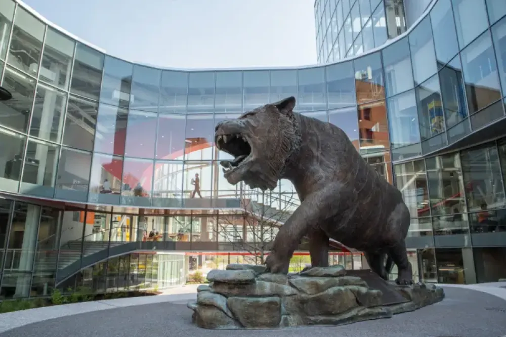 RIT Tiger statue