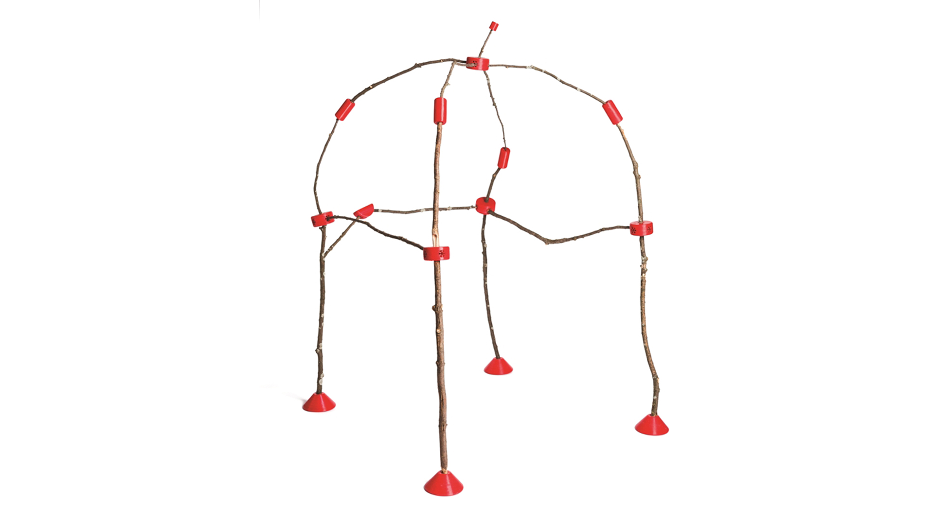 Stick Connectors assembled into dome structure