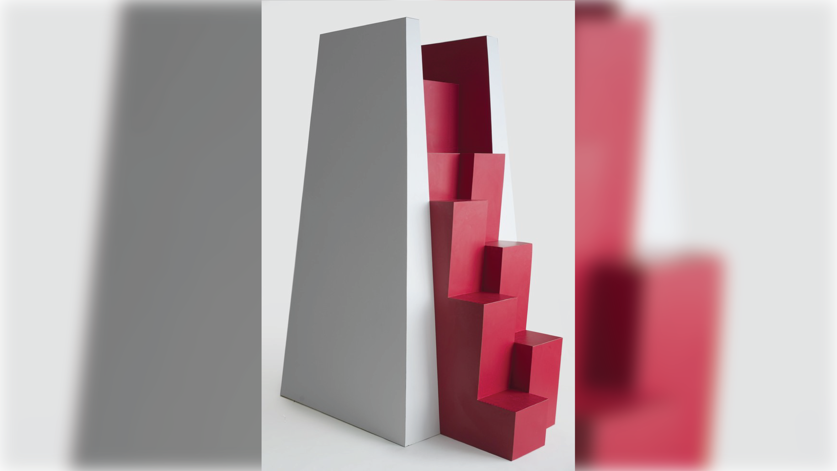 Elevated chair with stairs.