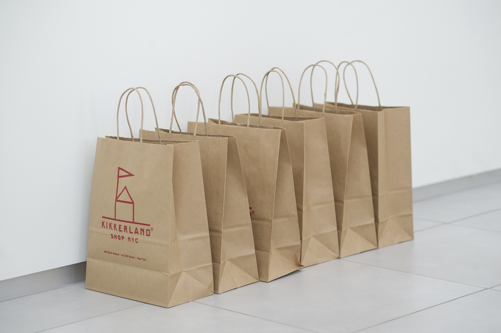 A line of bags. 