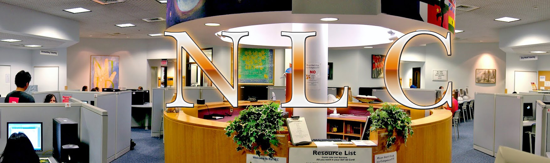 photo of the round info booth at the NLC