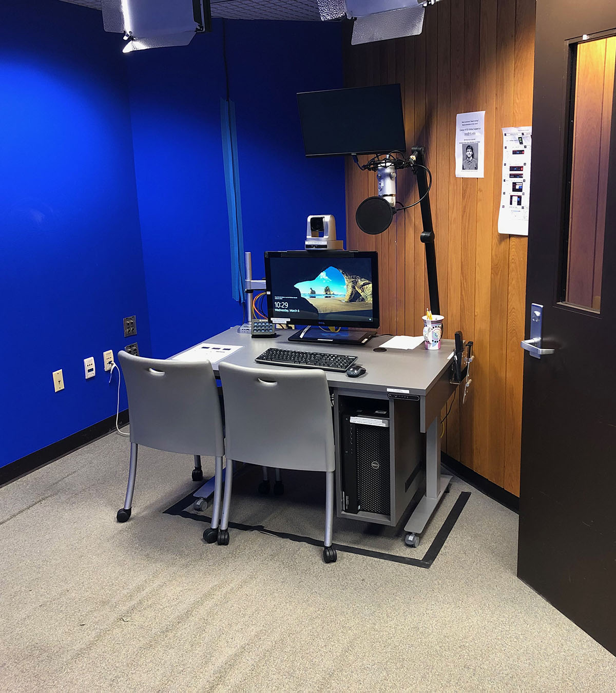 Photo of video lab.