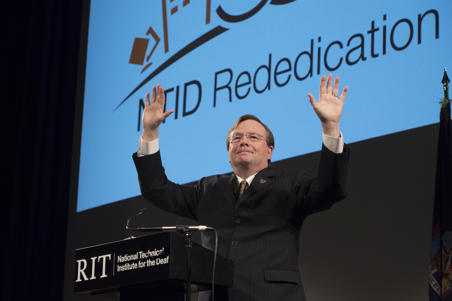 Rededication of LBJ Hall at NTID