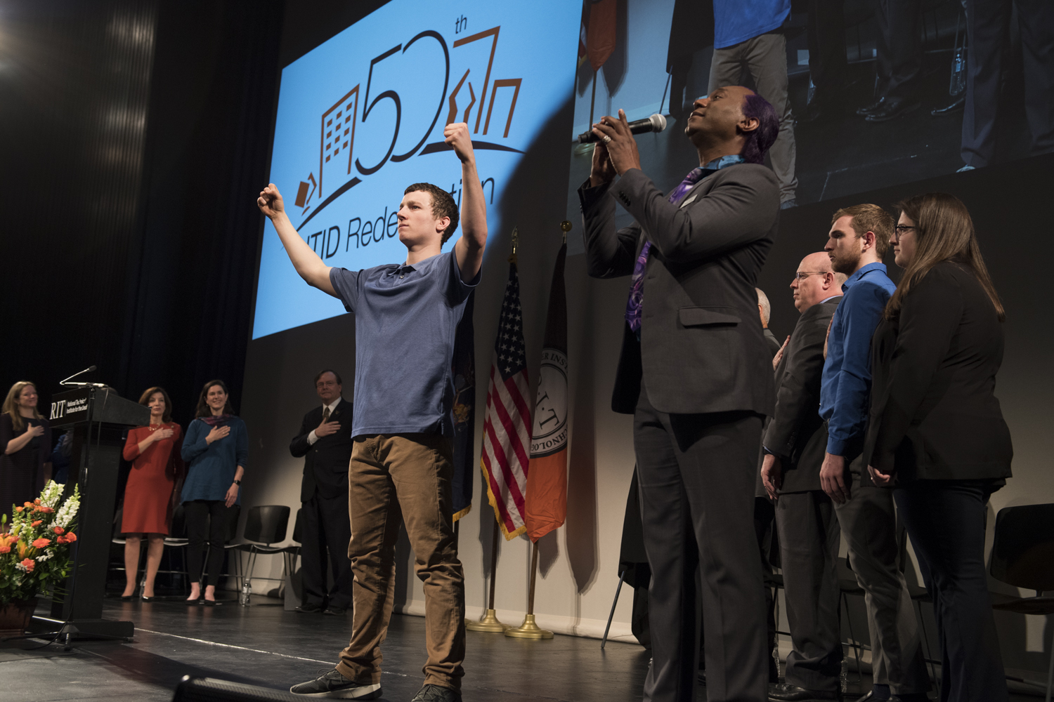 Rededication of LBJ Hall at NTID