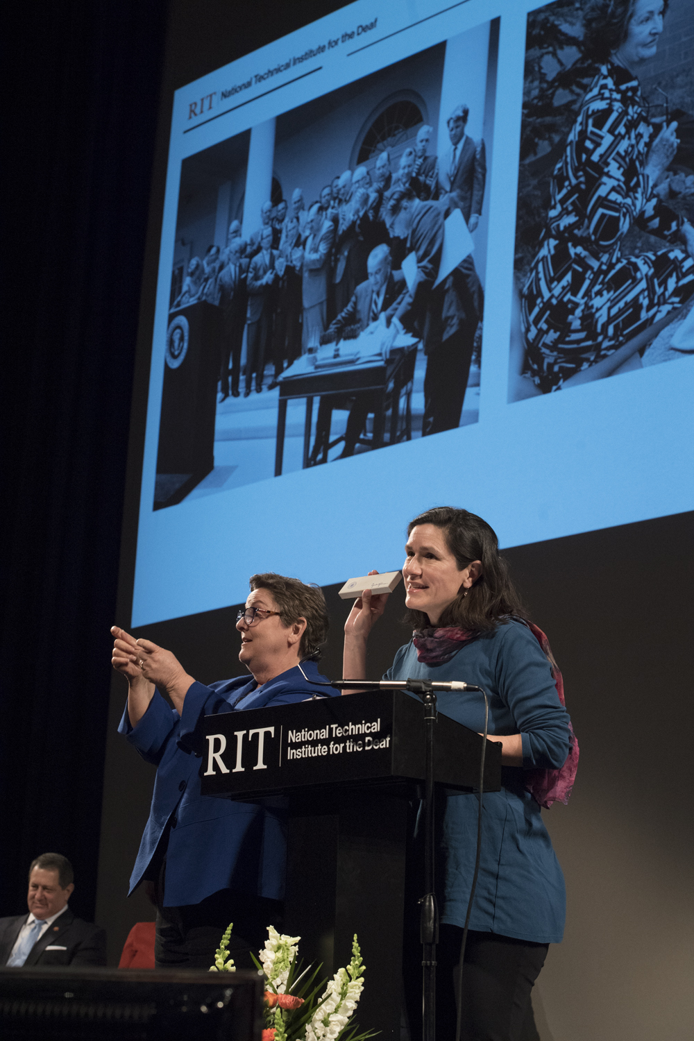 Rededication of LBJ Hall at NTID
