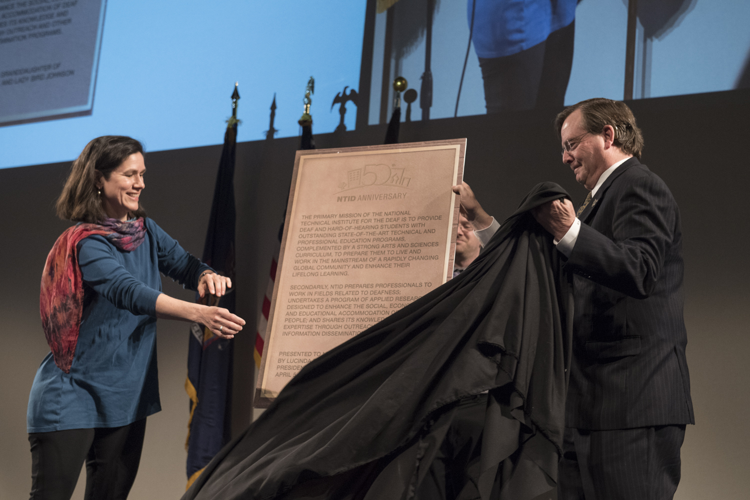 Rededication of LBJ Hall at NTID