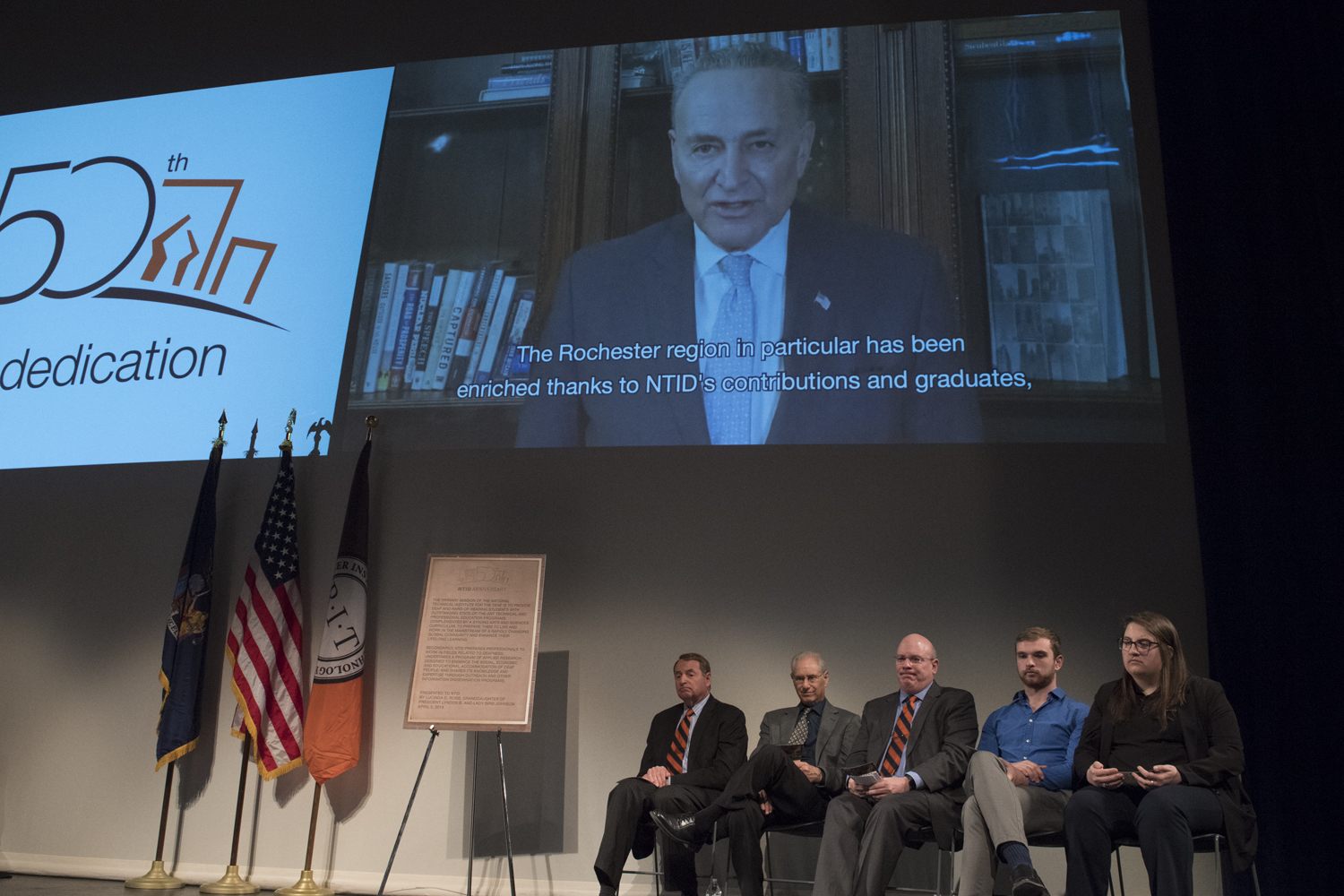 Rededication of LBJ Hall at NTID