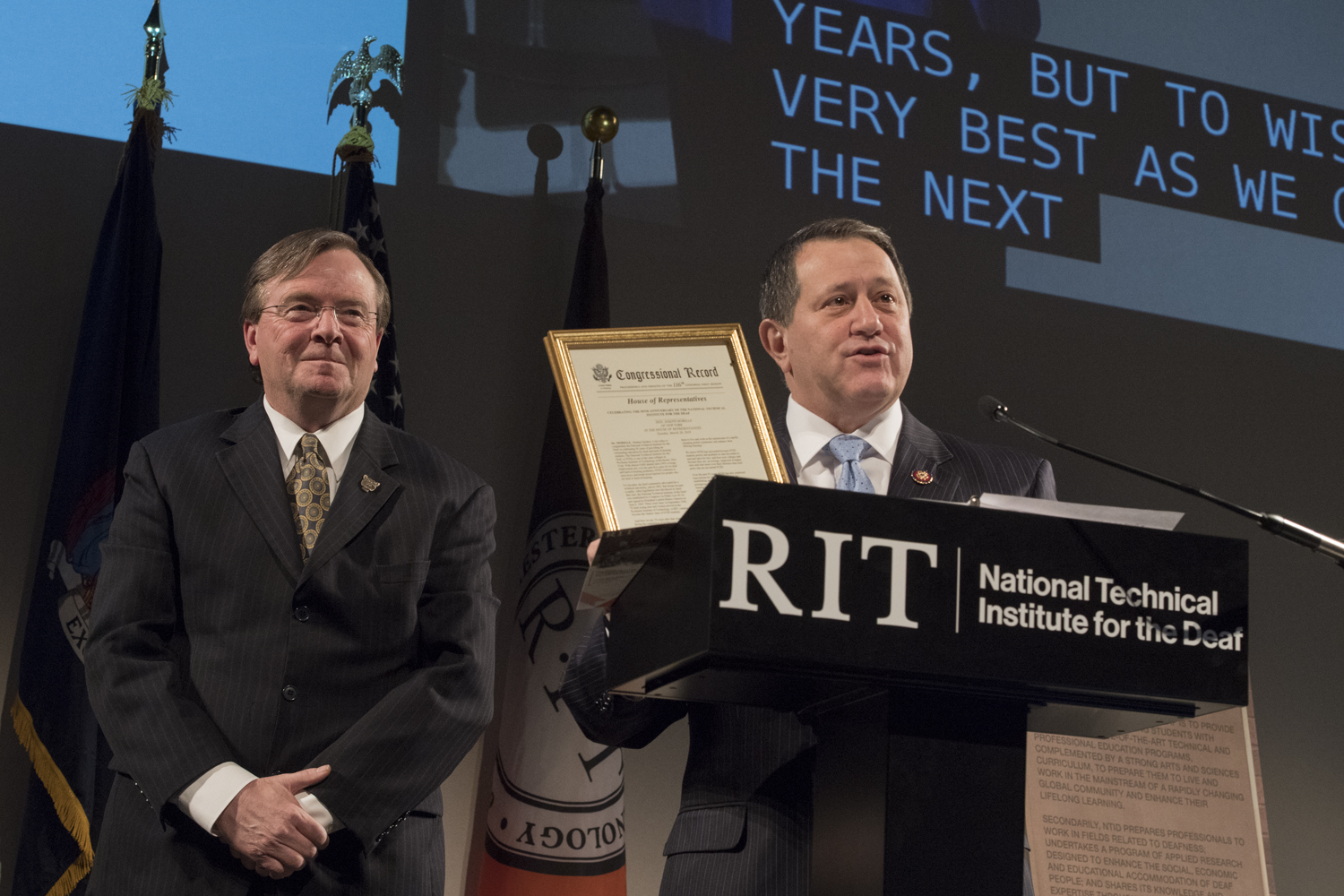 Rededication of LBJ Hall at NTID