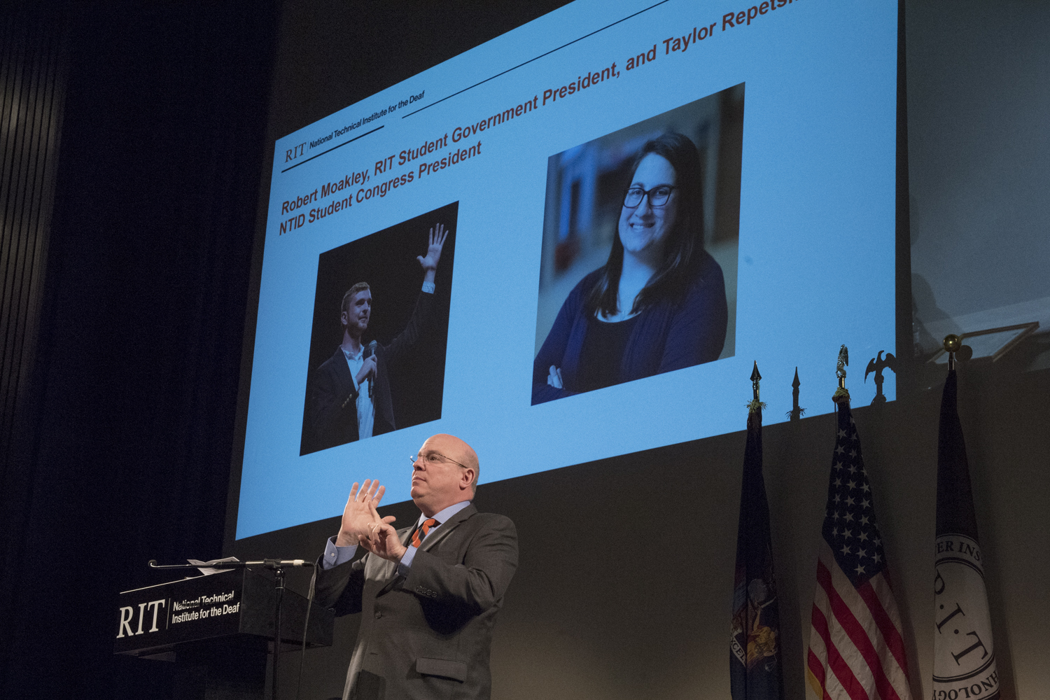 Rededication of LBJ Hall at NTID