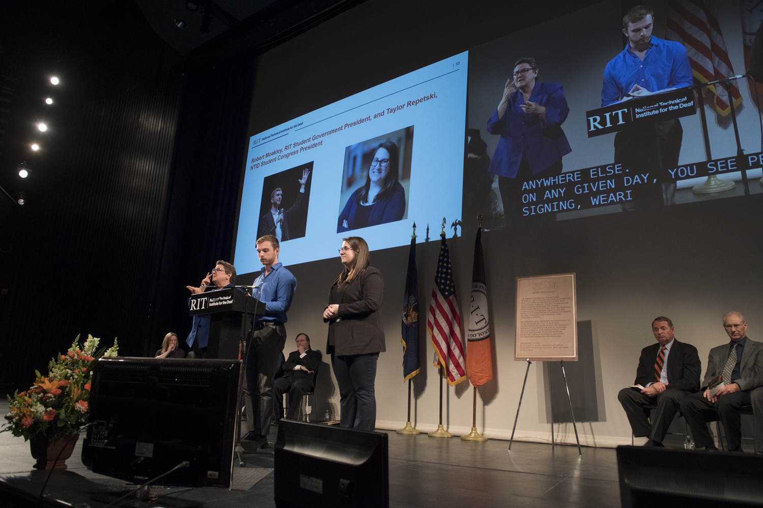 Rededication of LBJ Hall at NTID