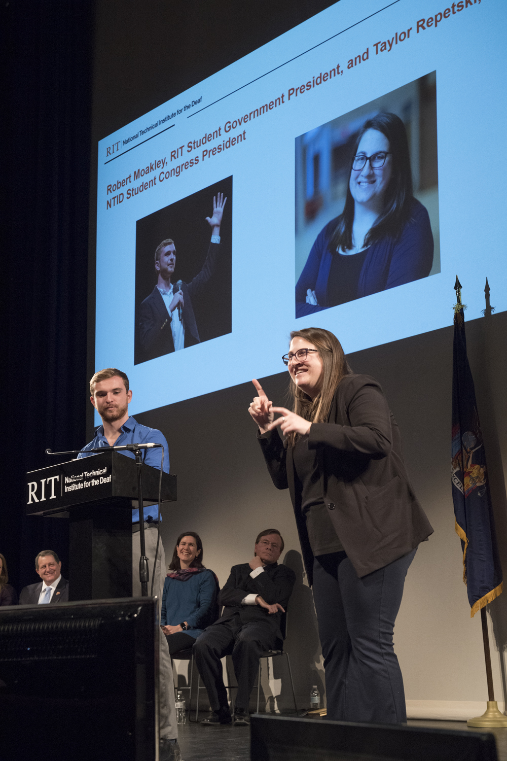 Rededication of LBJ Hall at NTID