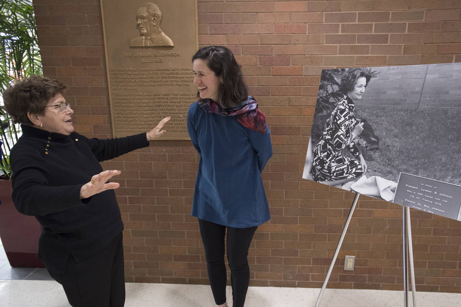 Rededication of LBJ Hall at NTID