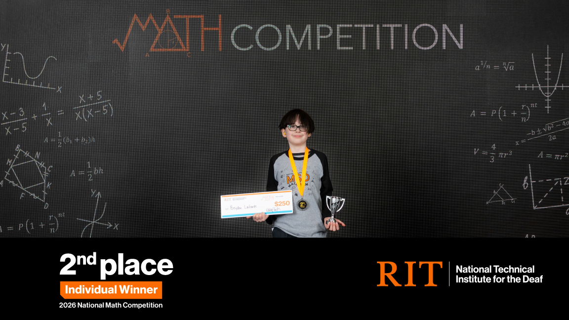 2nd place individual – Brydon LaGarde - Maryland School for the Deaf - Frederick