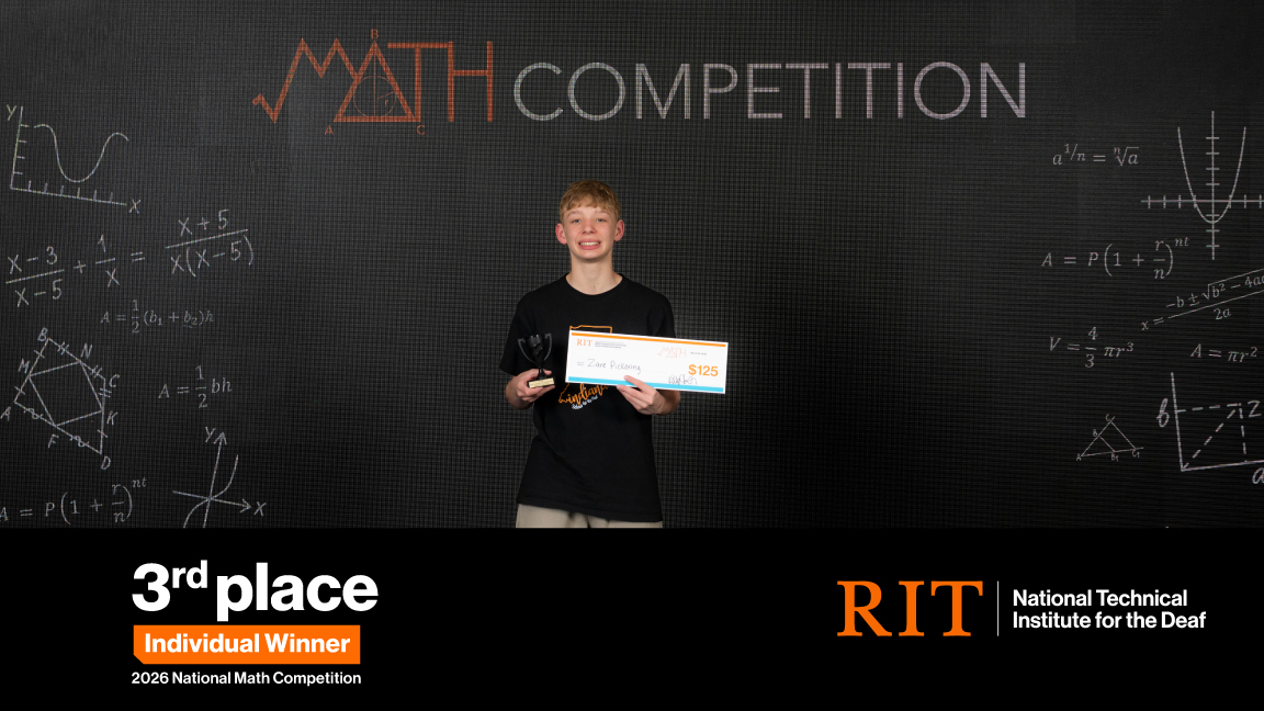 3rd place individual – Zane Pickering - Indiana School for the Deaf