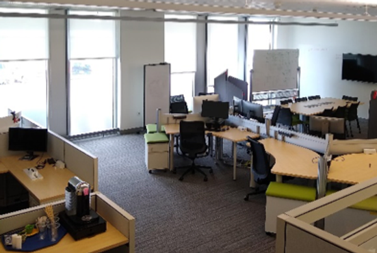 Photo of room with chairs and equipment