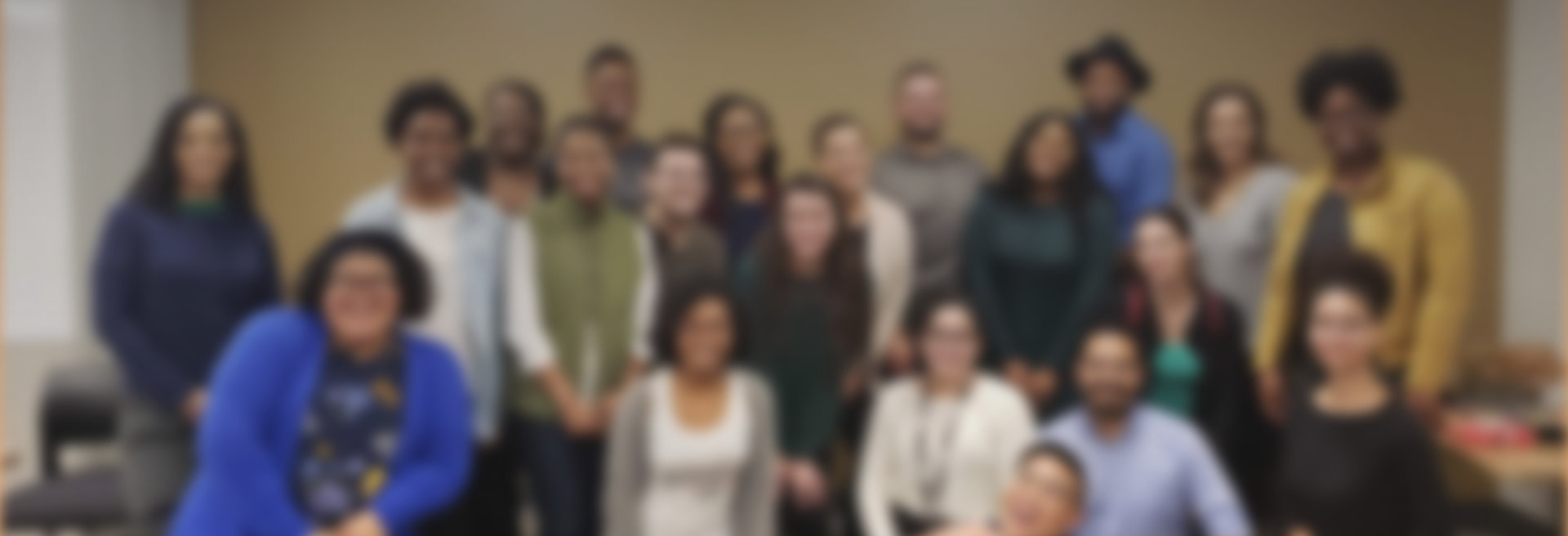 Blurred group photo