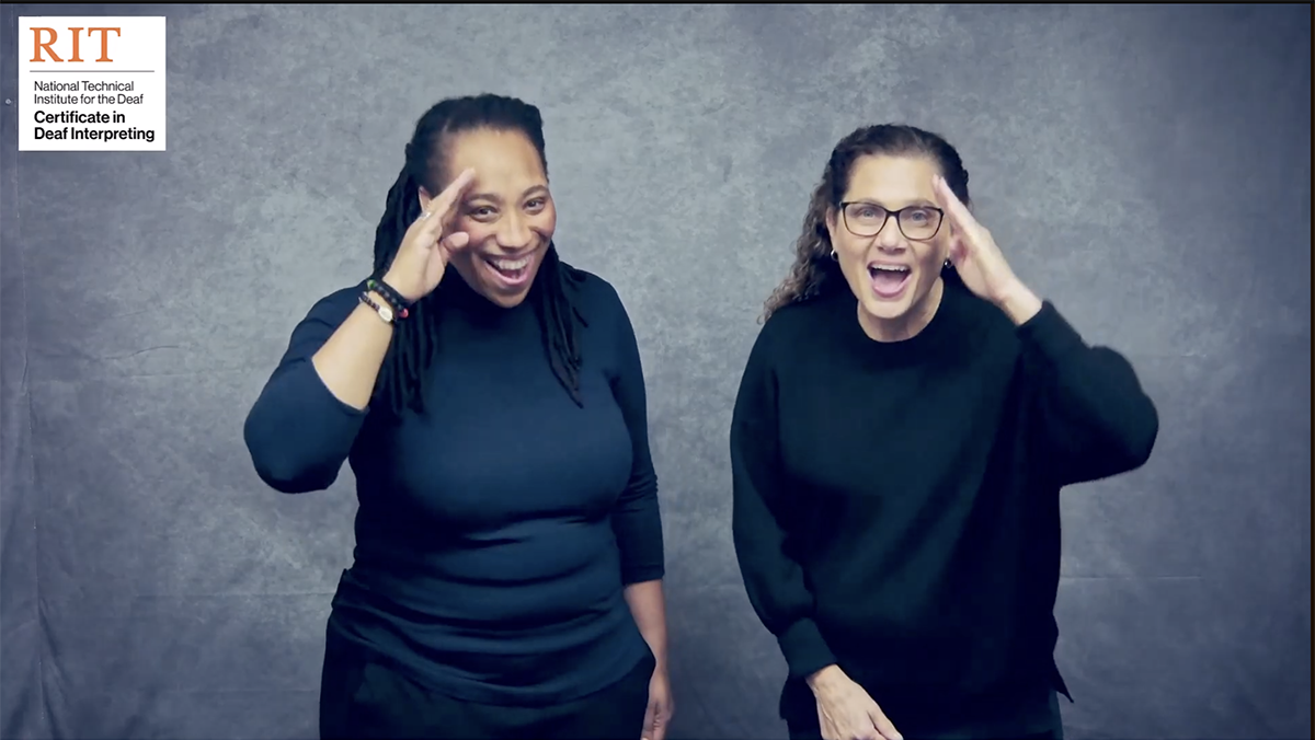 Alisha Bronk and Niesha Washington-Shepard  introducing week program