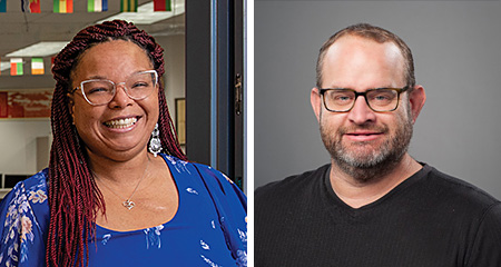 Portraits of Thomastine Sarchet and Chris Kurz