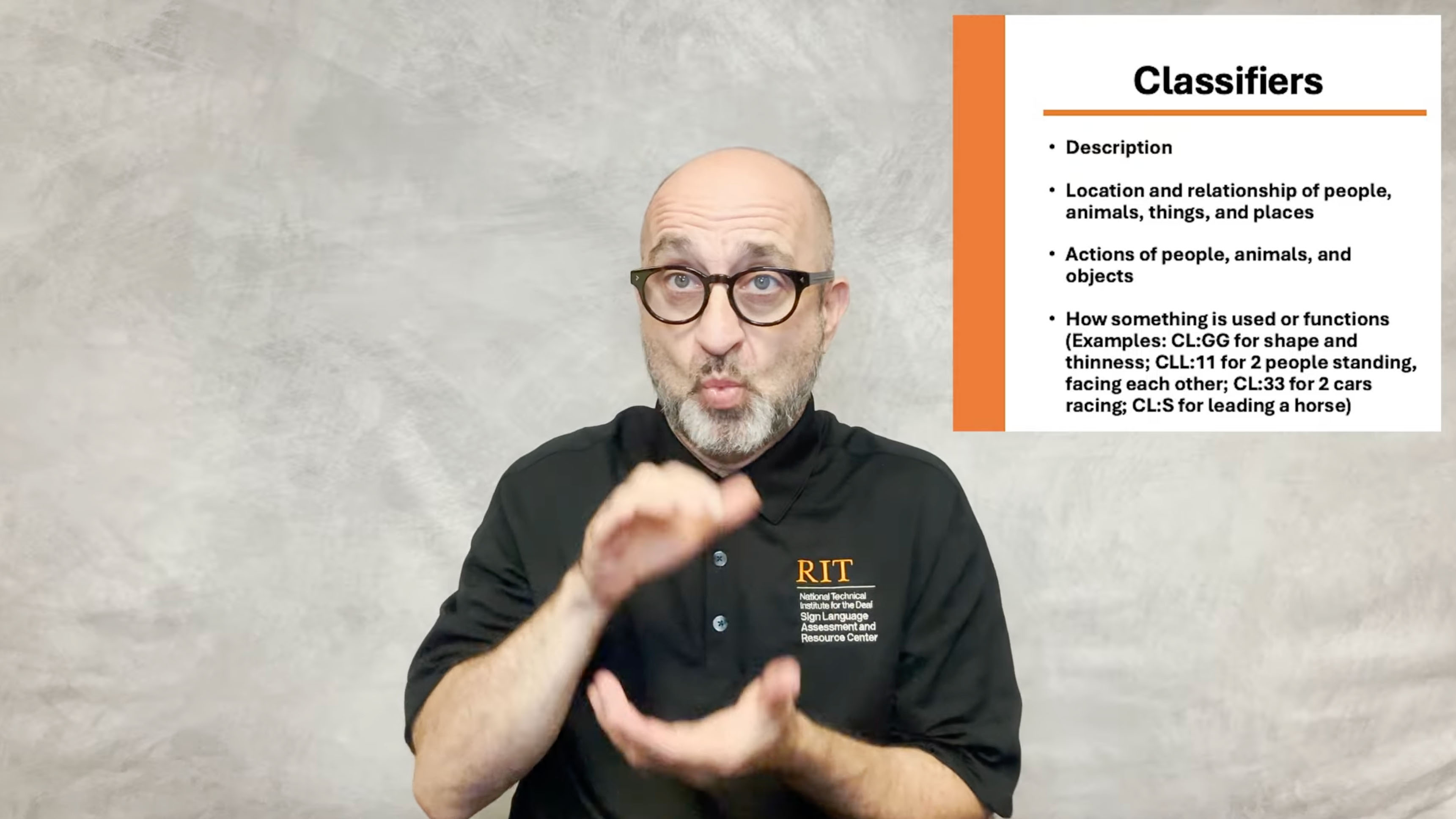 SLPI Grammar 9.) Classifiers