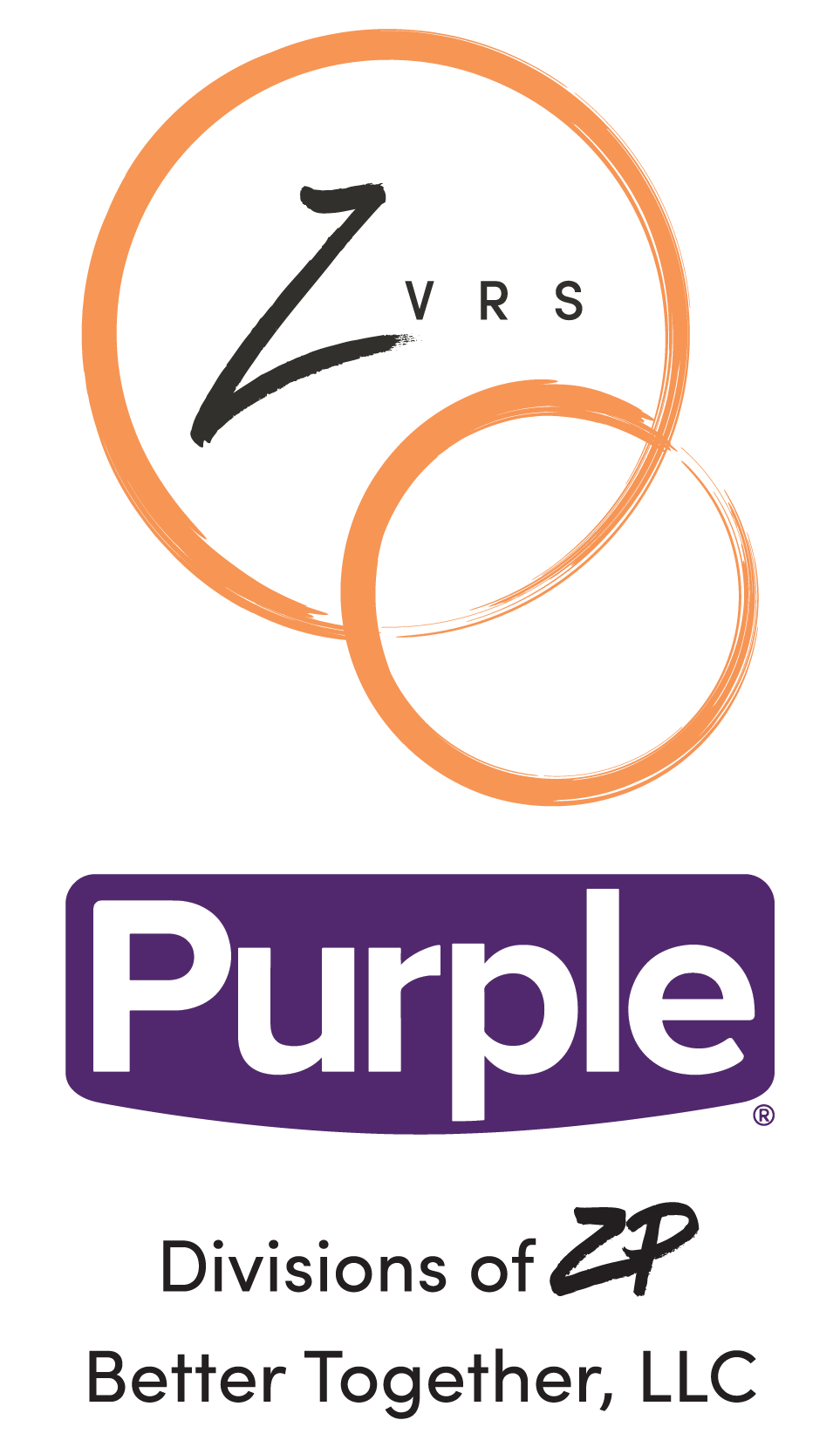 ZVRS Logo with Purple logo beneath