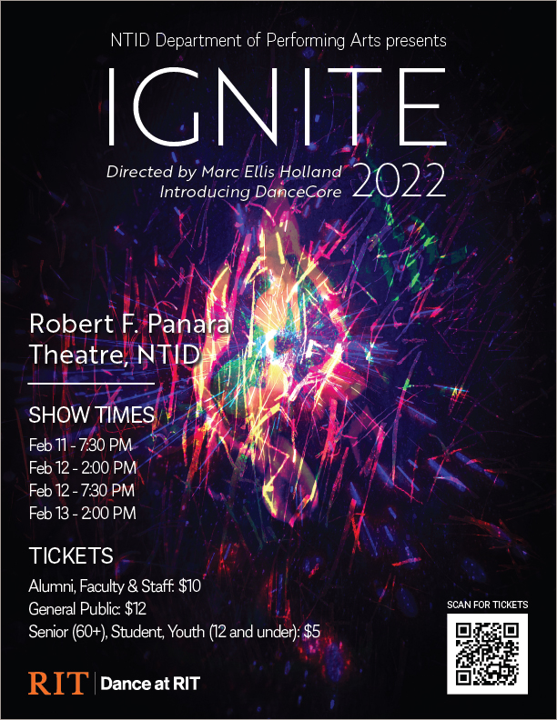 Ignite poster information as in the text description