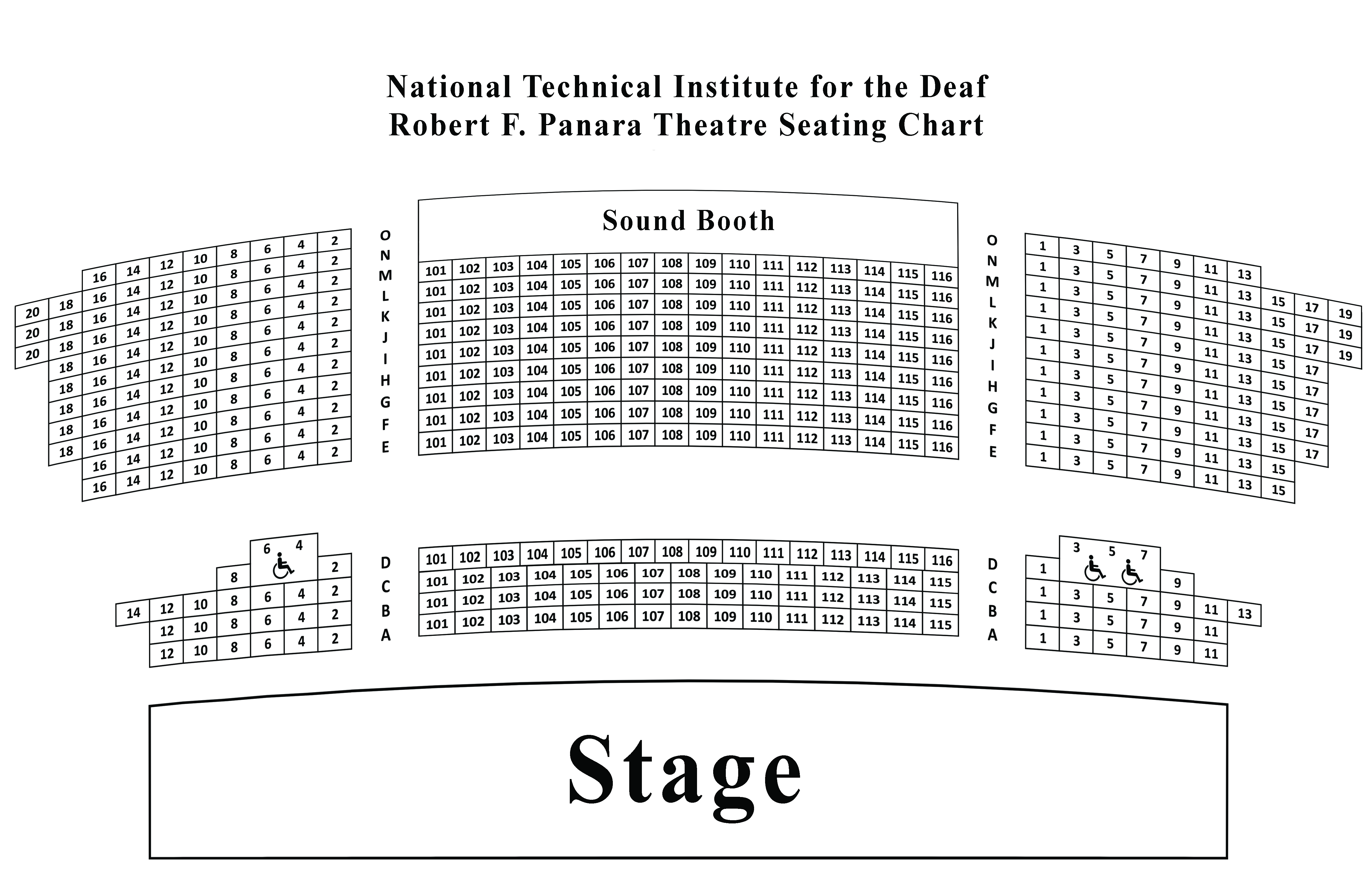 Walt Whitman Theater Seating Chart