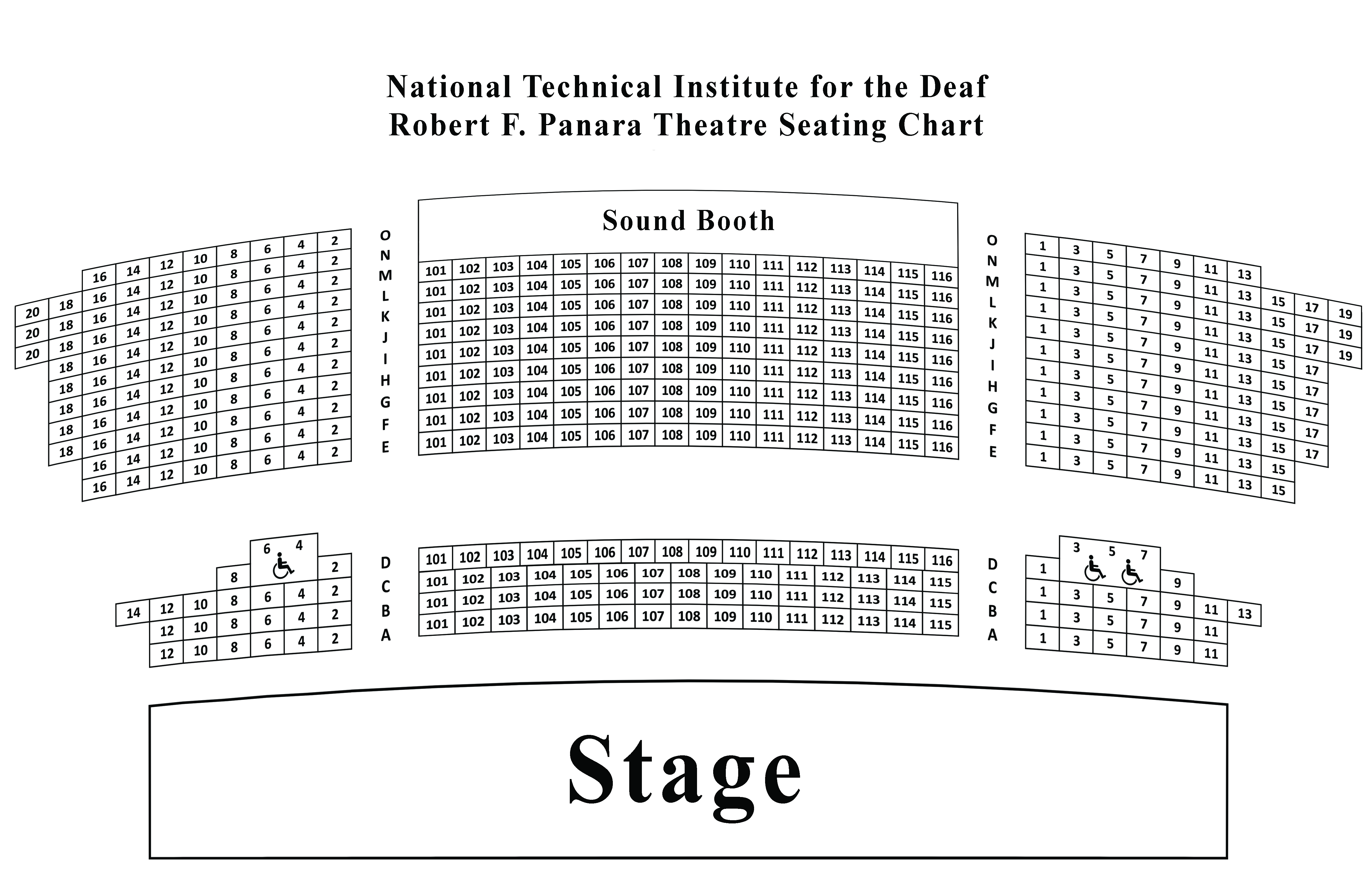 Ensemble Theatre Seating Chart