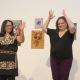 Norma Moran, ASL Lecture Series presenter as our guest with Marguerite Carrillo