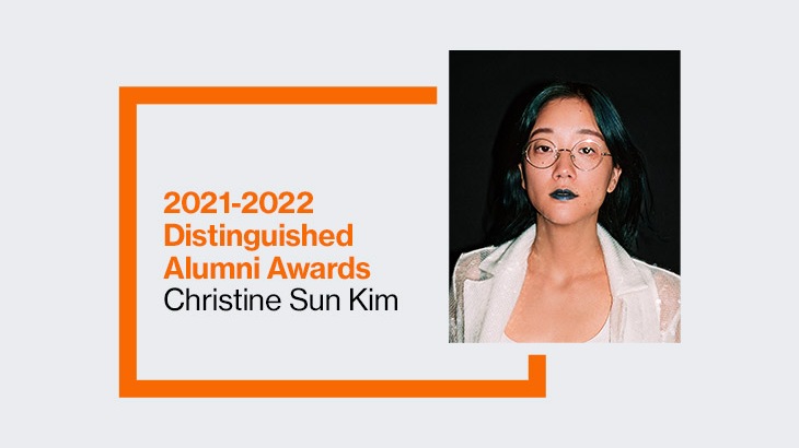 2021-2022 Distinguished Alumni Awards: Christine Sun Kim.