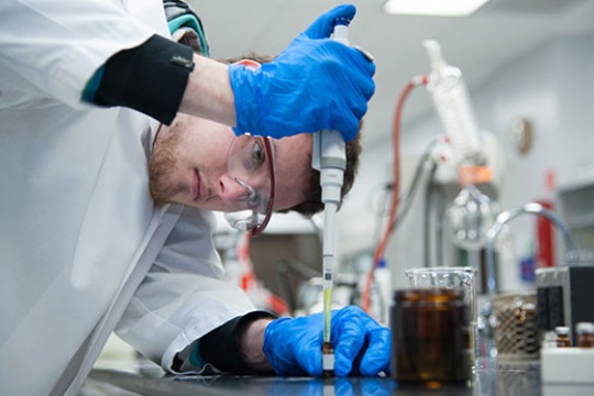 Scientist working in laboratory 