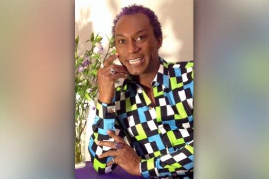 Professor posing for camera