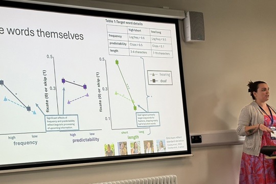 Frances Cooley presenting at ECEM 2024 in Maynooth, Ireland
