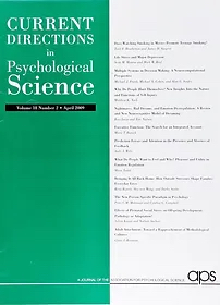 Current Directions in Psychological Science