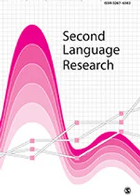 Second Language Research cover