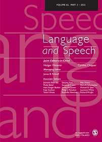 Language and Speech cover