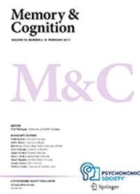 Memory and Cognition cover