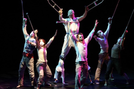 People performing on stage