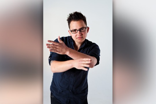 Person posing for camera