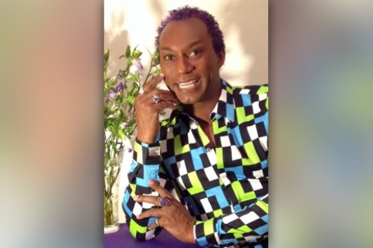 Professor posing for camera