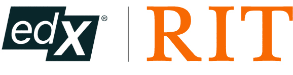 edX and RIT logos.