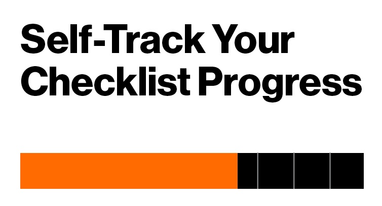 Self-Track Your Checklist Progress