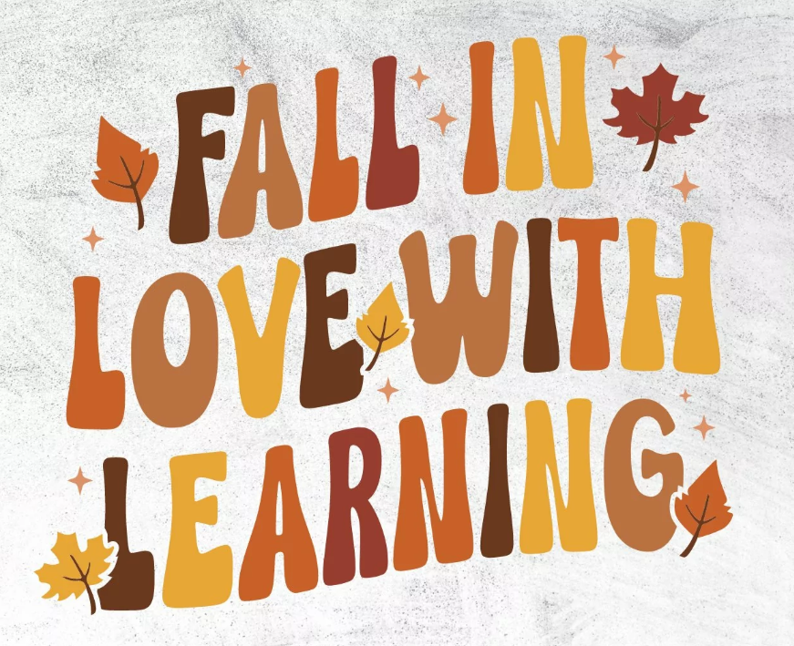 Fall in Love with Learning image in autumn theme
