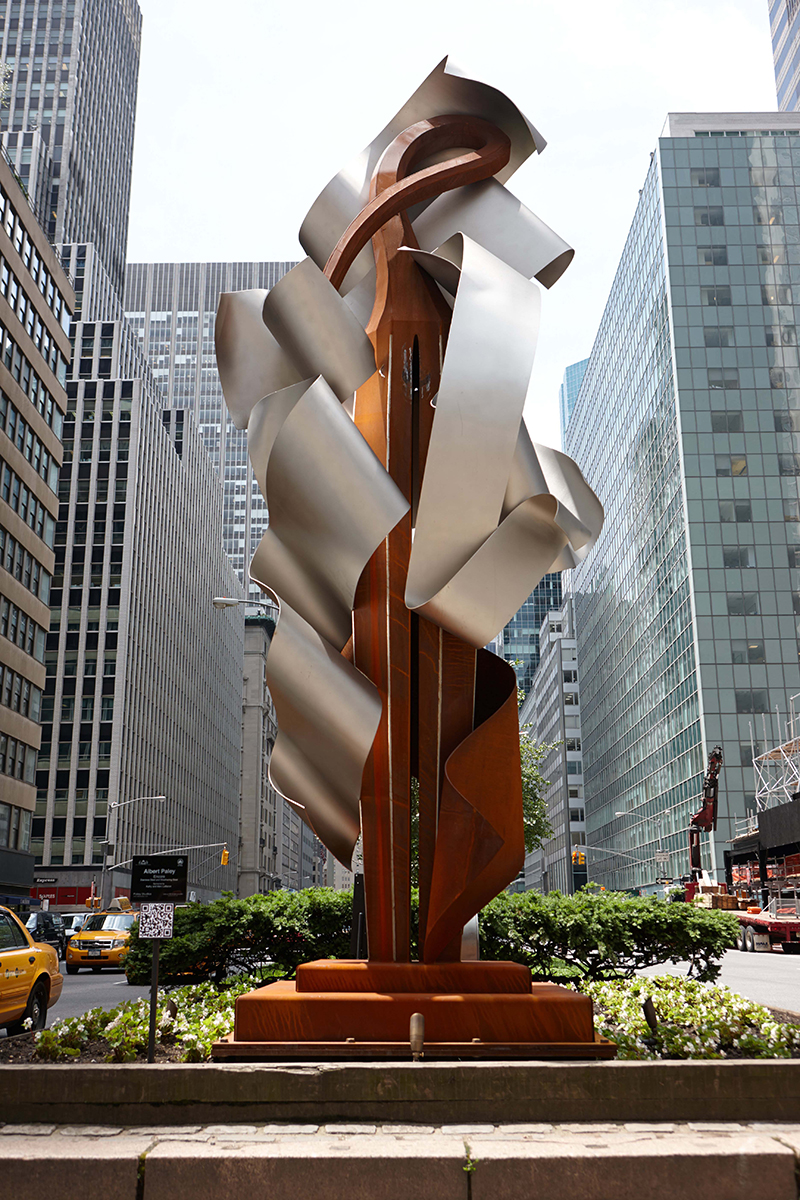 Picture of a Paley sculpture in New York City.