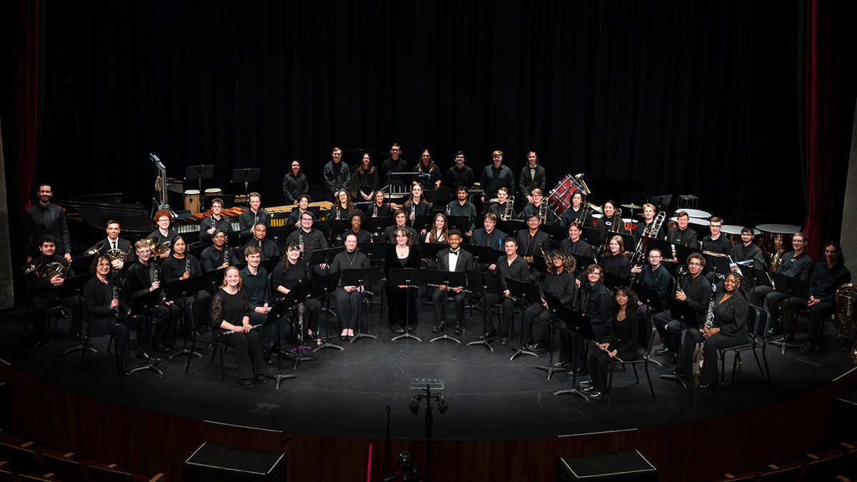 RIT Wind Ensemble on Ingle Stage