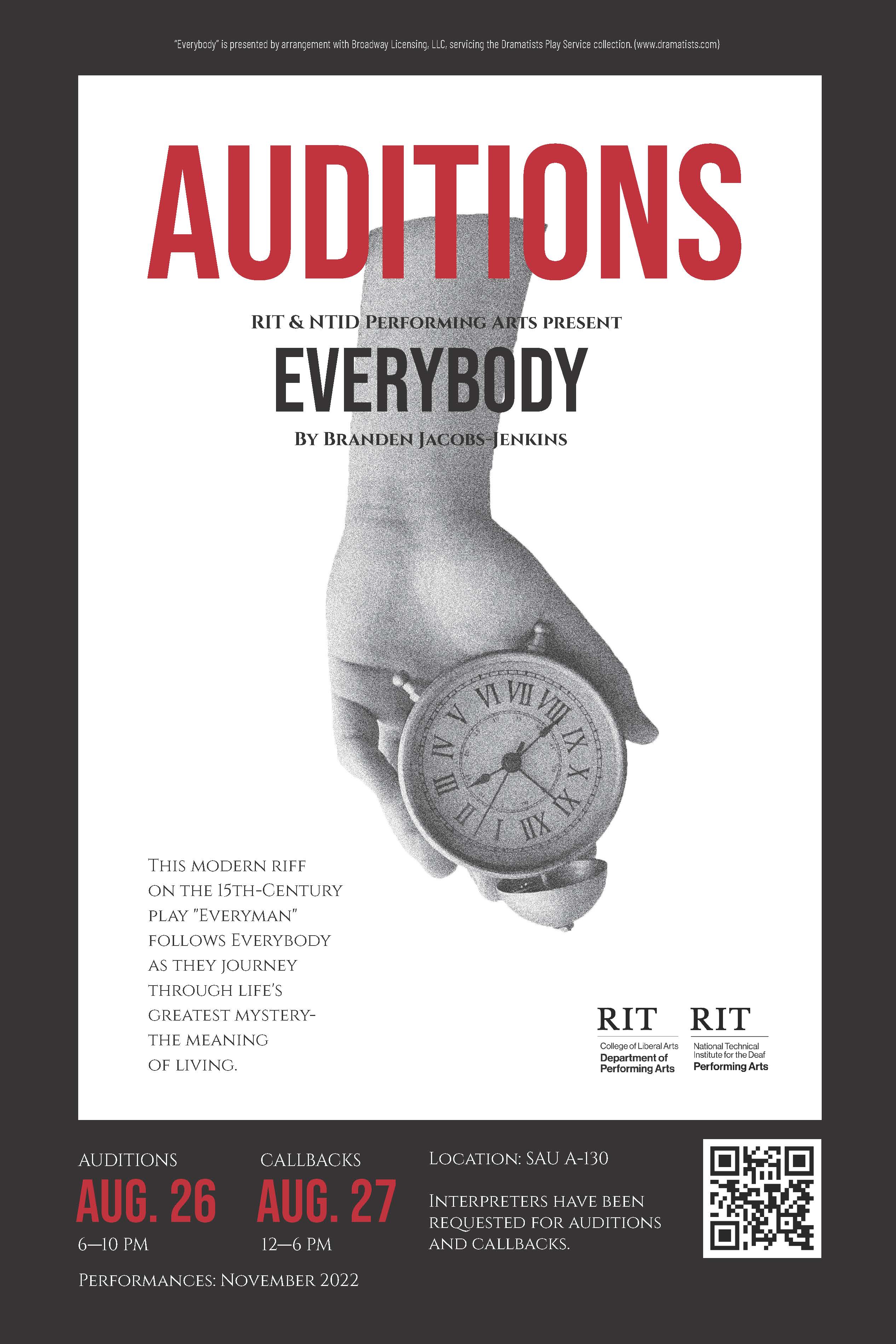 Everybody Audition Poster