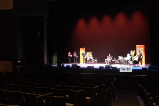 a stage performance in R I T performing arts center