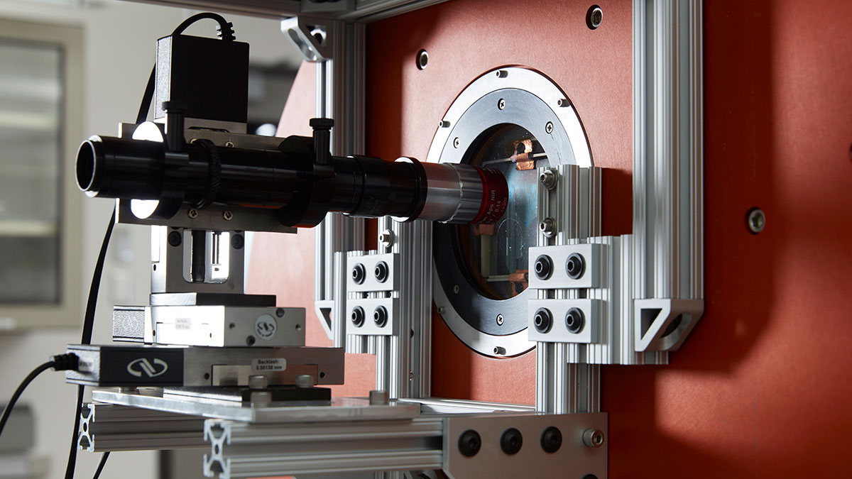 closeup of a measurement device.
