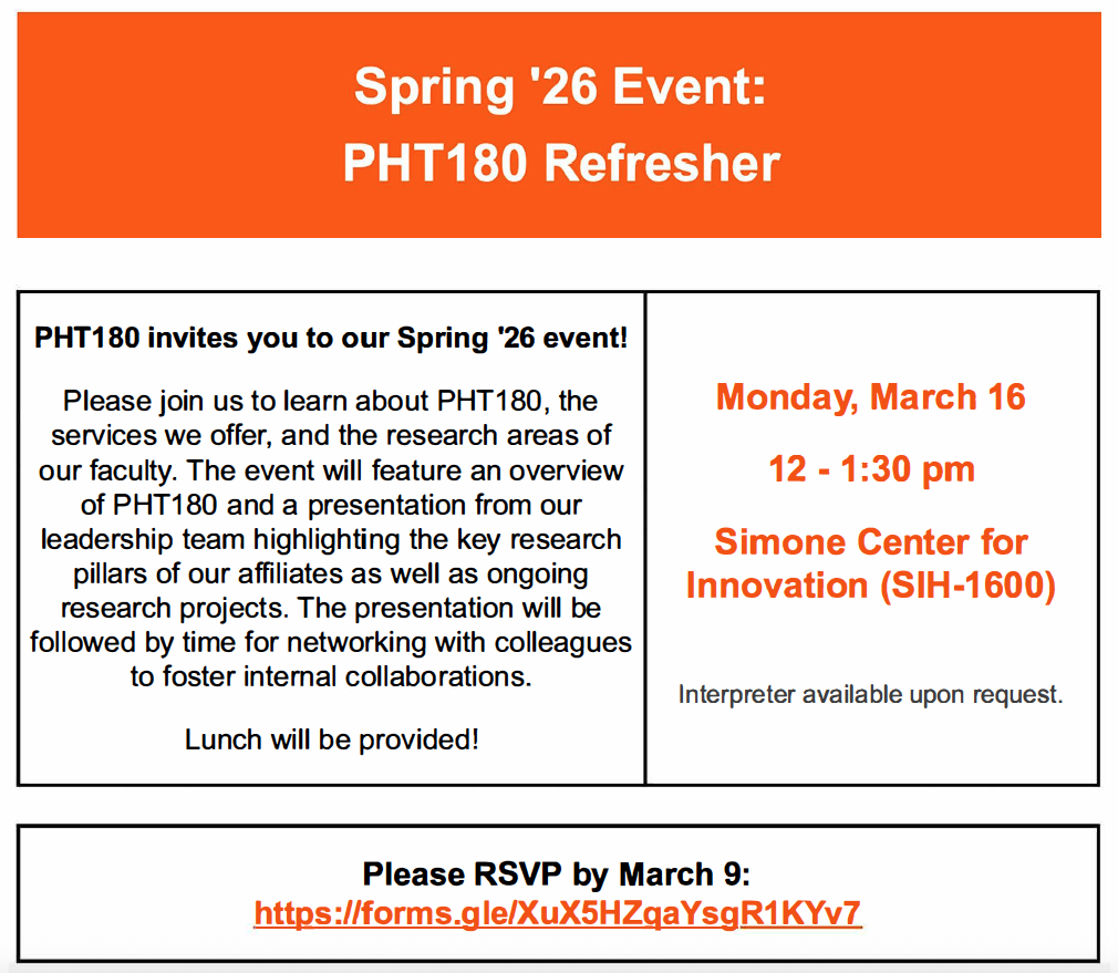 PHT180 Refresher Flyer